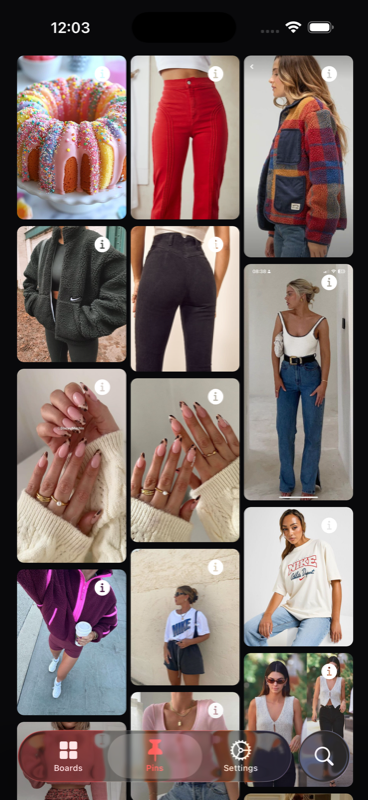 Pinterest Board View